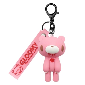 Dễ thương phim hoạt hình Nhật Bản ảm đạm gấu PVC Keychain phụ kiện Nhà máy tùy chỉnh giá 3D PVC cao su Keychain mềm Silicone móc khóa - Product Image 3