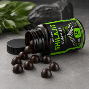 Marque Privée OEM ODM Certifié GMP Végétalien Sans Sucre Base de Pectine Résine de l'Himalaya KSM66 Ashwagandha Énergie Quotidienne Endurance Shilajit - Product Image 2