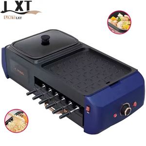 Multi-cuiseur électrique <span class=keywords><strong>2</strong></span> en 1 Shabu Pot Griddle BBQ Grill Fryer Pan Hot Pot With BBQ Grill Steaks Ramen Noodle Cooking Pot - Product Image 1