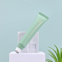 20g Oogcrème Roller Tube Enkelvoudige Rollerball Zinklegering Massagekop Applicator Cosmetische Verpakking Aangepaste Groothandel
