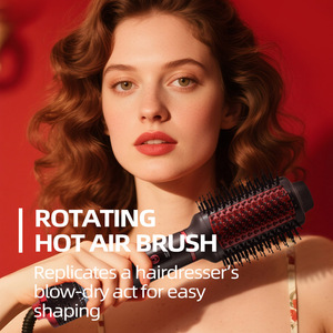 Cepillo de aire caliente giratorio con 3 niveles de temperatura, estilizador de cabello multifunción para uso doméstico - Product Image 1