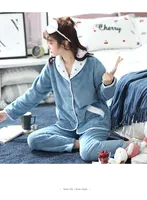 Sherpa Polaire Teddy polaire Peignoir pour Les Femmes Pyjama ensemble avec Poches maison porter des pyjamas Enceinte peignoir