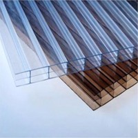 UNQ Panneau de lumière du soleil en feuille creuse en polycarbonate résistant à la chaleur bon marché utilisé pour la lucarne de toit