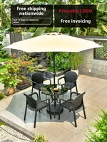 Conjunto de Mesa y Sillas para Exteriores, Resistentes a la Lluvia y al Sol, con Capacidad de Carga, para Balcón o Patio