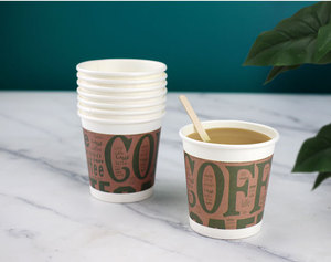ถ้วยกระดาษเก็บความเย็นปราศจาก BPA 6/8/10/12/16ออนซ์ลายริ้วแบบกระเพื่อมสองชั้นออกแบบโลโก้ได้ตามที่ต้องการ - Product Image 6