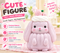 Figurine d'anime générique en vinyle écologique, mignonne, en PVC moulé sous pression, boîte mystère, décoration de bureau, cadeau