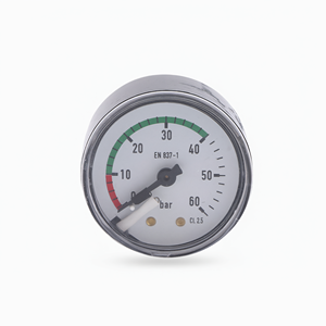 Manómetro de Presión Analógico con Carcasa de Plástico Axial Y50 0-60 Bar EN 837-1, Medición Industrial - Product Image 1