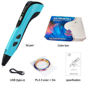 Automatische Blauwe <span class=keywords><strong>3D</strong></span> <span class=keywords><strong>Pen</strong></span> voor Kinderen <span class=keywords><strong>3D</strong></span> <span class=keywords><strong>Magic</strong></span> PRO Versie 160 Meter Cartridges Multicolor Dieren Zijdelingse Body Gemaakt van Duurzaam Plastic - Product Image 2