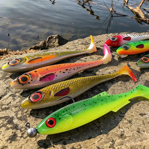 <span class=keywords><strong>Leurre</strong></span> <span class=keywords><strong>souple</strong></span> de pêche Selco Predator avec queue de pagaie <span class=keywords><strong>pour</strong></span> la pêche au brochet en eau douce - Product Image 2