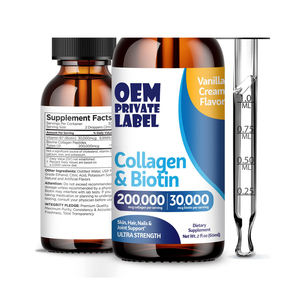OEM ODM คอลลาเจนเหลวผสมไบโอตินแบบหยดสำหรับผู้หญิง อาหารเสริมไบโอตินและคอลลาเจนสำหรับผม ผิว เล็บ คอลลาเจนแบบหยด วิตามินบำรุงผมแบบหยด - Product Image 1