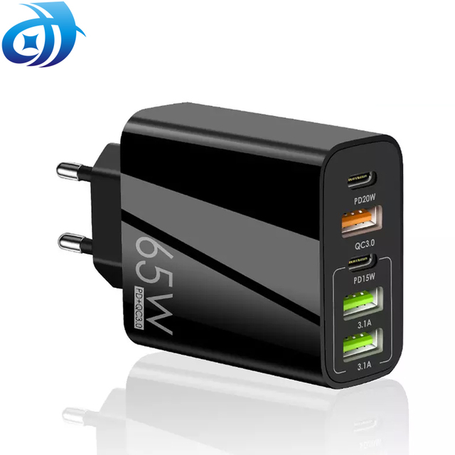 5 Ports 65W USB Charger Type C PD Quick Charge 3.0 Phone Chargers Adapter for iPhone 12 13 14 Pro Max Samsung Huawei