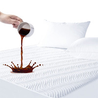 Protège-matelas jetable matelassé respirant et imperméable personnalisé avec logo de designer