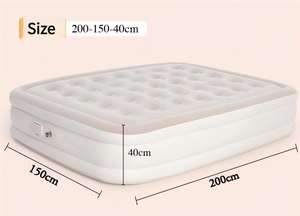 <span class=keywords><strong>Lit</strong></span> gonflable convertible double moderne avec pompe intégrée, matelas gonflable pliable et portable en mousse de PVC pour la maison et le camping en plein air - Product Image 6