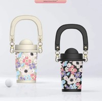 Botol Air Vakum Isolasi Stainless Steel Gaya Retro untuk Wanita - Desain Minimalis Modern, Performa Termal 12-24 Jam