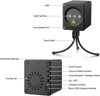 Mini projecteur laser RGB portable sans fil 2025 rechargeable avec activation sonore pour DJ, éclairage de scène et de fête