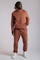 Ensemble de survêtement unisexe surdimensionné 2 pièces personnalisé 2026 pour femme : sweat à capuche et pantalon de jogging avec logo personnalisé