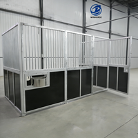 Box de chevaux Tianyun extérieur préfabriqué avec structure métallique galvanisée à chaud, toit portable, haute qualité, durable, faible entretien 1