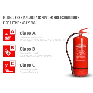 <span class=keywords><strong>Extincteur</strong></span> à <span class=keywords><strong>poudre</strong></span> chimique sèche ABC certifié BSI EN3 CE 1KG <span class=keywords><strong>2KG</strong></span> 6KG 9KG 12KG - Product Image 4