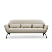 Mobilier de bureau moderne et luxueux, commercial et minimaliste de qualité supérieure, canapé de bureau en cuir pour la direction