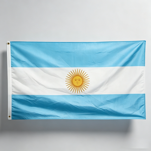 ธงชาติอาร์เจนตินา ขนาด 3x5 <span class=keywords><strong>ฟ</strong></span>ุต ลา<span class=keywords><strong>ย</strong></span>พระอาทิต<span class=keywords><strong>ย</strong></span>์แห่งเดือนพฤษภาคม พิมพ์บนผ้าโพลีเอสเตอร์ ธงชาติอาร์เจนตินาสำหรับงานกีฬา - Product Image 2