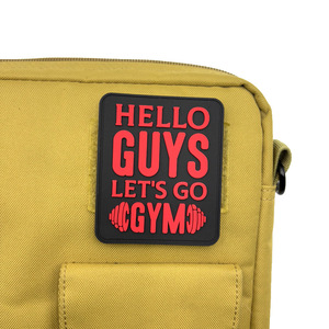 Offerta Speciale: Patch in PVC Morbido Personalizzato 'Let's Go to Fitness', Logo 3D in Gomma con Retro in Velcro, Patch Luminose per Abbigliamento e Cappelli - Product Image 3