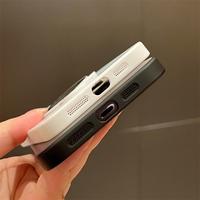 Nouvelle coque de téléphone rigide avec anneau de maintien magnétique et protection d'objectif grand angle pour iPhone, compatible avec la recharge sans fil