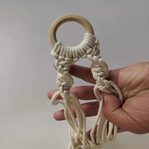 Bông Gai Sợi Hoàn Toàn Đan Tay Chậu Cây Trong Vườn Treo Giỏ <span class=keywords><strong>Net</strong></span> Văn Phòng Nhà - Product Image 3