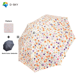 Custom 3-Folding Automatic UV Sun Protection Umbrella With Logo Printing Cheap Promotion for Business Gifts Advertising Umbrella