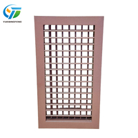 Diffuseur d'air mural double couche réglable en aluminium pour CVC, moderne, OEM, écologique
