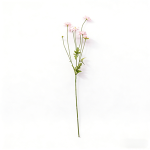 Flores Artificiales de Margarita Rosa de Alta Calidad, Realistas al Tacto, al por Mayor, para Decoración de Bodas, Hogar, Navidad y Fiestas - Product Image 2