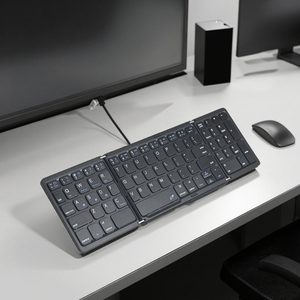 Ultrafino portátil Delgado inalámbrico BT Gaming <span class=keywords><strong>Keyboard</strong></span> Estilo Caliente plegable Touchpad Tablet PC ultrafino plegable mecánico - Product Image 4