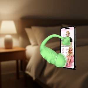 EsNI Vibromasseur culotte vert herbe, à brancher, à forte vibration, pour massage et masturbation adulte - Product Image 2