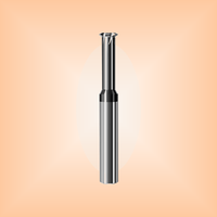 Outil de fraisage de filetages pour machine CNC, 3 cannelures, revêtement Balzers, queue droite, 65 degrés, pour acier inoxydable et titane
