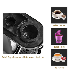 <span class=keywords><strong>Machine</strong></span> à café expresso et cappuccino de qualité supérieure, nouvelle génération, pour la famille, avec réservoir d'eau de 3,5 bars et 12 oz - Product Image 2