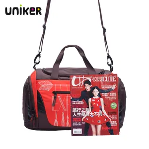 UNIKER 600D polyester sports backpack with shoes bag water proof students travel backpack travel backpack with main part