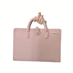 New Pink Girlish Tote <b>Bag</b>, Large Capacity Handbag, 14-inch Laptop <b>Bag</b>, Shoulder <b>Bag</b> - Product Image 1