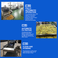 Nouvelle bande transporteuse automatique continue électrique à usage industriel Machine à frire les aliments frits à haute capacité chips croustillantes soufflées