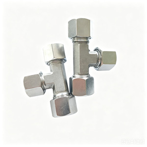 Raccord en T fileté en acier inoxydable Mingjun, connecteur hydraulique haute pression à diamètre égal, métrique et impérial - Product Image 2