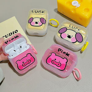 Housse souple de protection des écouteurs mignon à bords crème de dessin animé pour <span class=keywords><strong>AirPods</strong></span> 1/2AirPods 3 4 Pro et Pro 2 - Product Image 3