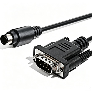 Mini DIN 3 broches DB9 connecteurs mâles femelles RS232 connexion d'ordinateur câble de Port série conducteur en cuivre PE pour usage industriel - Product Image 2