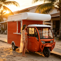 Bar mobile élégant Sunset - Construction en acier inoxydable pour usage extérieur, montage facile, risque réduit, taux de réussite élevé
