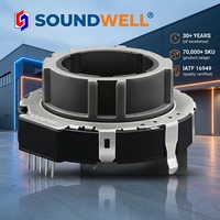Potentiomètre annulaire QA48 48 mm avec LED, compatible PIN à PIN avec Alps RK45B Panasonic EWV, axe creux 10K 24 mm