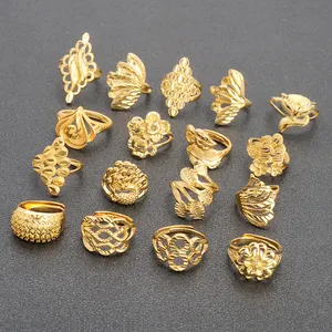 JXX Simple Designs Jewellery Men Rings For Men Gold Rings Jewelry Women 24k Saudi Arabia Adjustment Wedding Ring