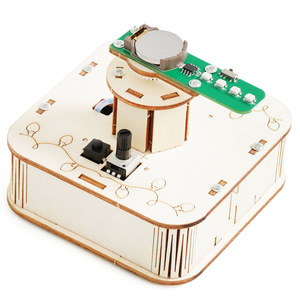 Jouets éducatifs STEM en bois, métal et plastique pour enfants de 7 à 12 ans : Géométrie, Bateau pirate, Boîte à code, Échelle de ventilateur - Product Image 6