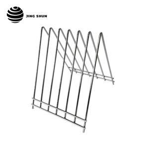 Étagère carrée multifonctionnelle Jingshun de haute qualité en métal chromé à <span class=keywords><strong>double</strong></span> niveau, 6 fentes, revêtement noir, gain de place - Product Image 5