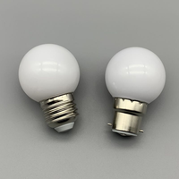 Ampoule LED pratique E26/E27/B22, lumière colorée, étanche, décoration de festival en extérieur, ampoule globe G45 pratique, alimentation CC/CA