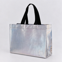 Sac de shopping personnalisable en non-tissé, grande capacité, écologique, résistant à l'humidité, durable, imperméable, pour exposition