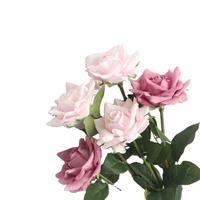 Roses artificielles de 71 cm pour décoration de mariage à domicile, à coller