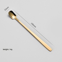 Ensemble de couverts en acier inoxydable de haute qualité, cuillère et couteau dorés en forme de feuille, agitateur à café, cuillère à dessert pour le miel et le yaourt