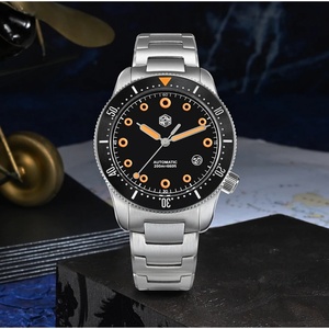 San Martin Men Automatic <b>Watch</b> 39.5mm Diver <b>Mechanical</b> Wristwatch 20ATM Waterproof BGW-X1 Luminous Sapphire YN55 Ceramic Bezel - Product Image 2
